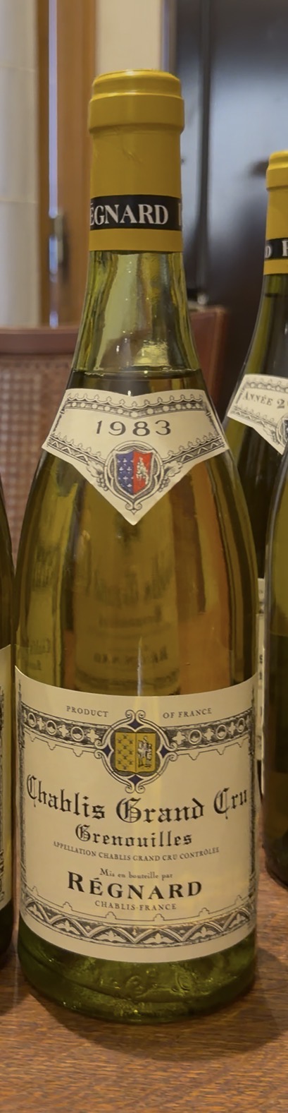 Chablis Regnard Grand Cru Grenouilles 1983